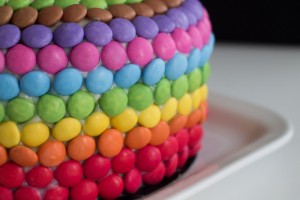 A birthday rainbow cake – Road to Pastry